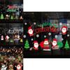 Colorful Pvc Christmas Wall Stickers With Santa Claus For Cheerful Holiday Decor