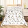 Cartoon Cat Duvet Cover Set Cartoon Animal Print Bedding Set With Pillowcase 2/3Pcs Comforter Cover For Bedroom Decor