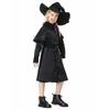 Children female cos magician wizard costume cosplay black dress set