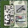 Lanyard Protective Phone Case For Tecno Spark 7/Spark7T Panda Shockproof Cartoon Dirt-resistant Fashion Design Soft Case