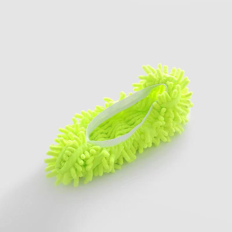Chenille Lazy Mopping Slippers: Removable, Washable Floor Cleaning Shoe Covers.
