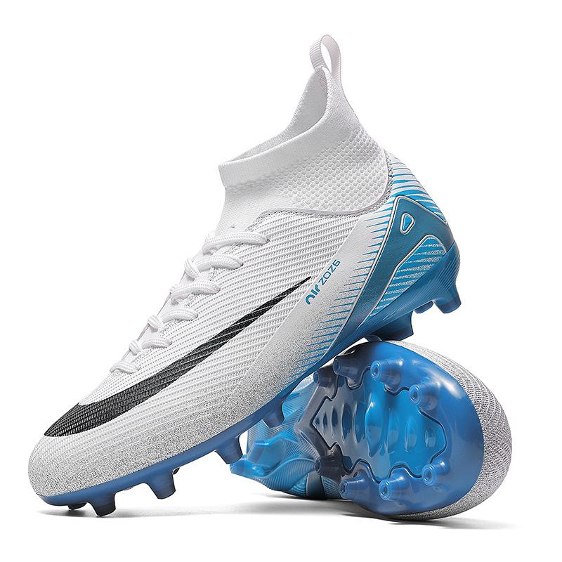 

New football shoes for boys and girls grass game training AG long nails TF broken nails sports shoes one piece 2025 33
