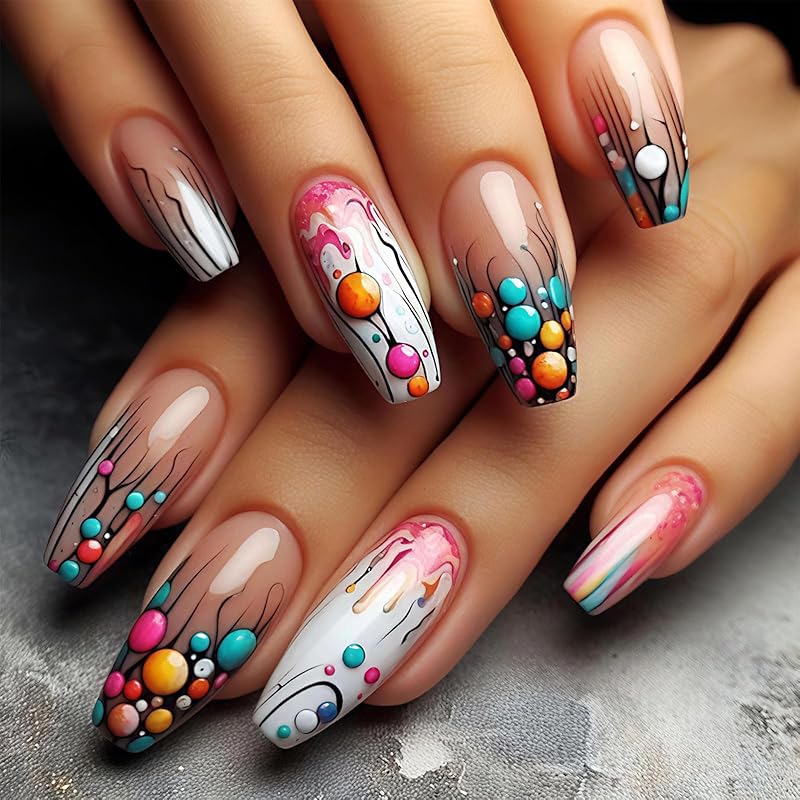 Рождественские Зимние Накладные Ногти Красные Квадратные Накладные Ногти Средней Длины Милый Снеговик Наклейки для Ногтей Дизайн Снежинок Глянцевые Акриловые Многоразовые Накладные Ногти style06