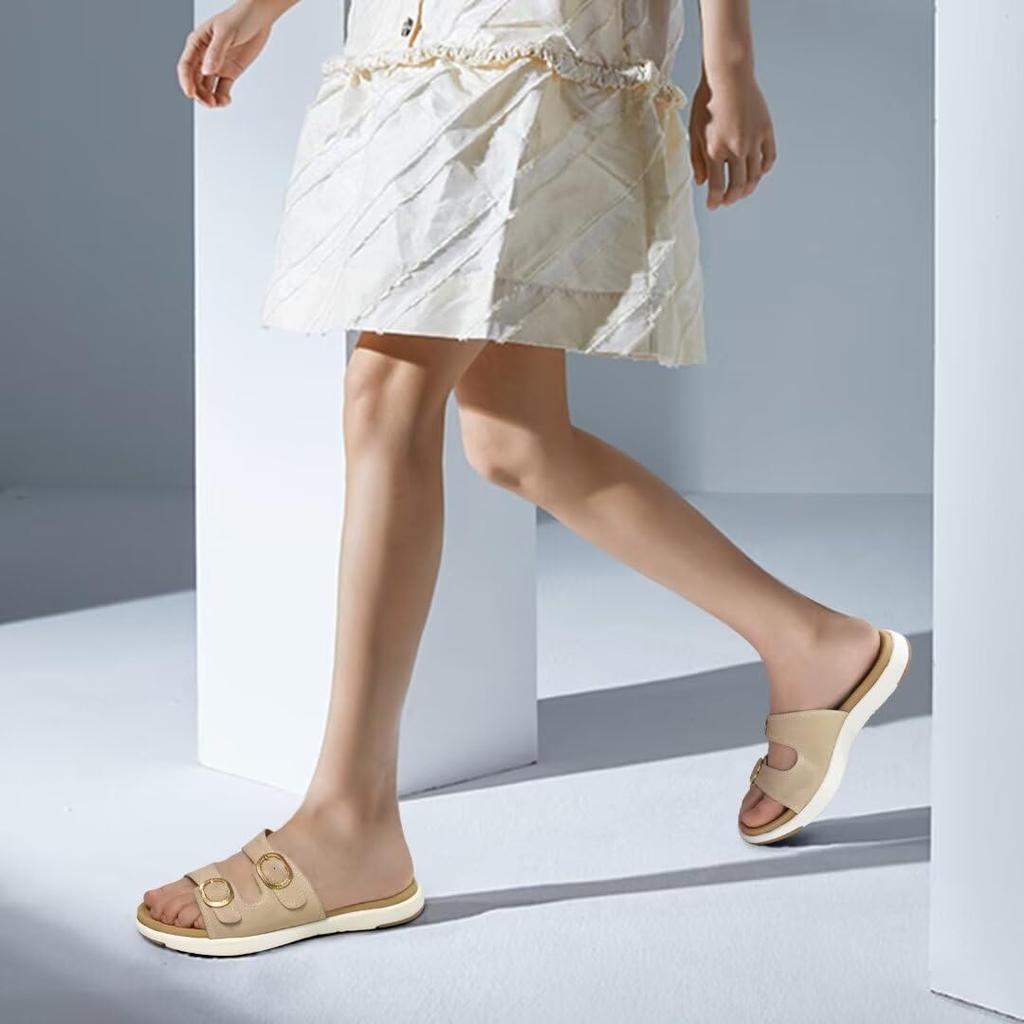 Sandale de damă COFACE US11, Elegante, Confortabile, Cu amortizare, Ușoare, Bej,