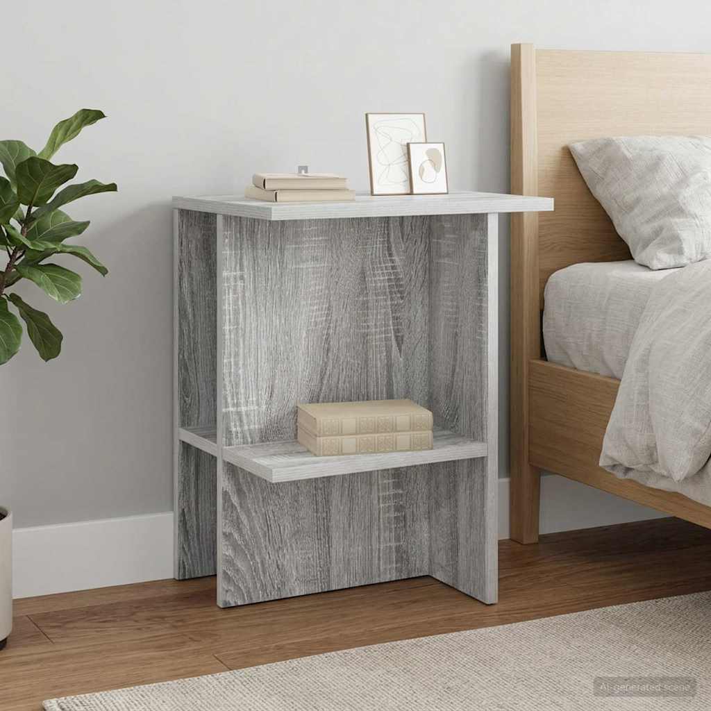 Coffee Table Set of 2 Grey Sonoma 40 x 30 x 49 cm Engineered Wood