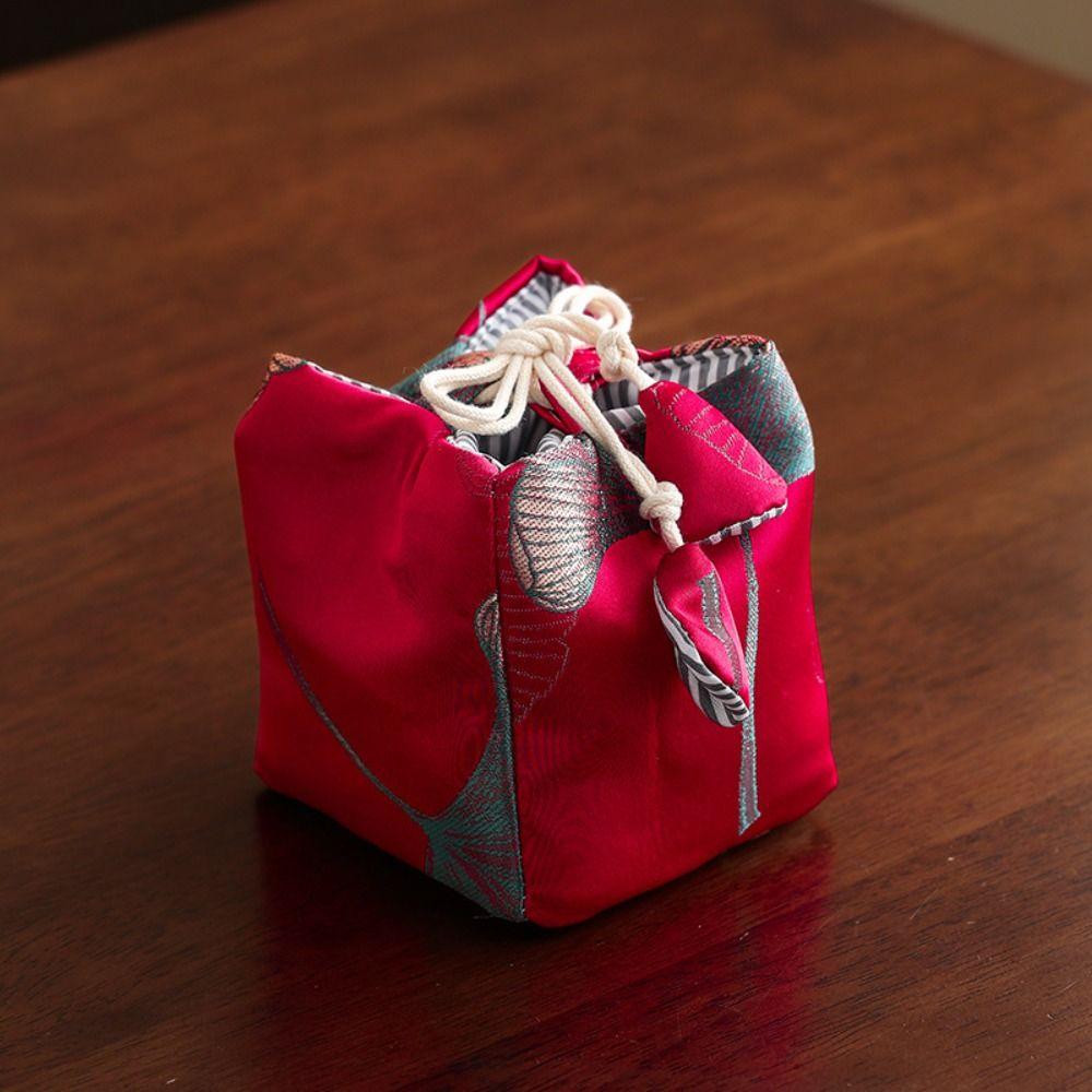 

Chinese Style Teaware Storage Bag Breakage-proof Small Item Pouch Festival Style3