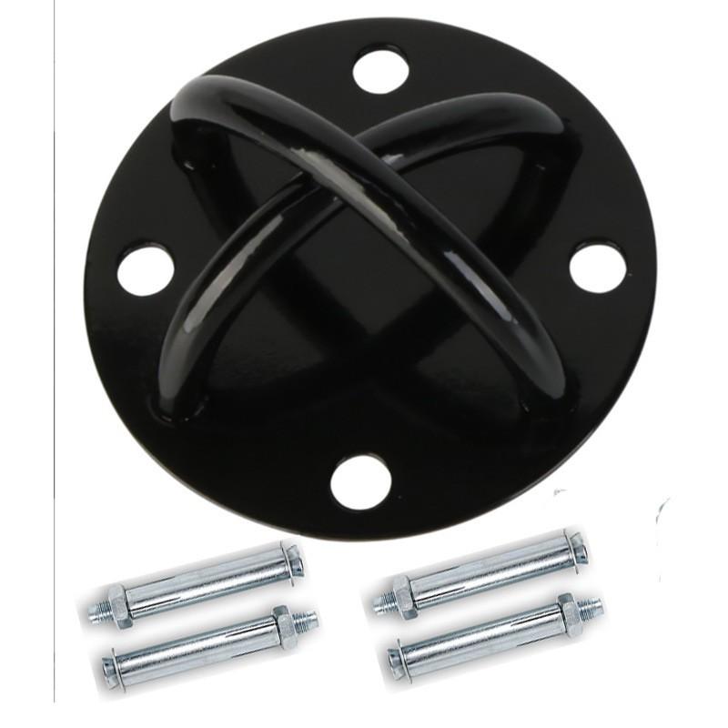 4-Hole Ceiling Mount Plate Aerial Yoga Hammock Swing Dance Chair Heavy Duty Steel Bracket With Screws