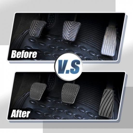 3Pcs Clutch Brake Pedal Cover Car Gas Pedal Cover Fit for Suzuki Aerio Black