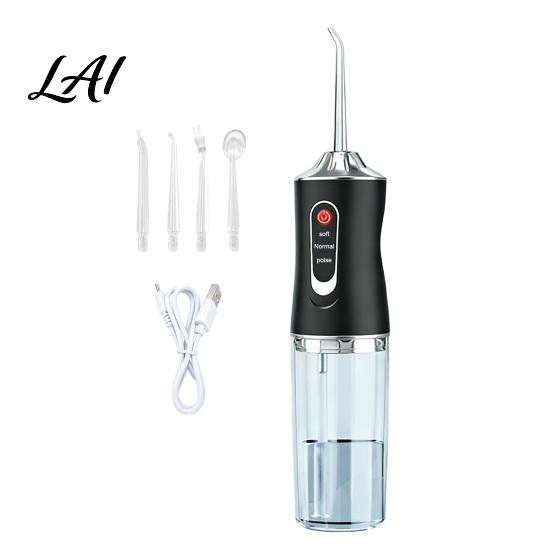 Professional Teeth Cleaning Device Electric Water Dental Flosser 3 Levels Cordless Oral Irrigator for Flosser with 4 Jet Tips Cleaning Rechargeable