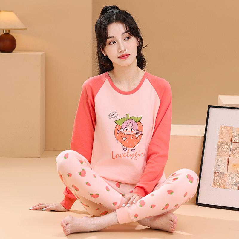 Children's Pure Cotton Thermal Underwear Set - Boys and Girls Pajamas for Autumn
