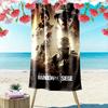 R6S Print Beach Towel, Large Soft Quick Dry Towel for Beach Camping Swimming