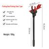 Universal Anti-shake Fishing Rod Holder with Self-locking Turret Bracket and Extended Ground Stake