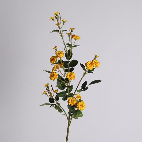 Artificial Flowers Fake Silk Ani Little Rose Realistic Fake Flowers Indoor Outdoor Decoration Wedding Garden Event Photography Prop