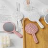 Kulaté Zrcátko Mini HD Zrcátko s Rukojeťí na Make-up Cestovní Přenosné Ruční Zrcátko pro Ženy Kosmetické Zrcátko na Make-up
