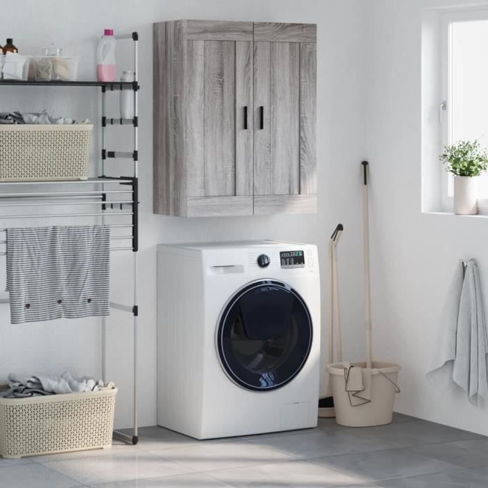 VidaXL Armoire murale sonoma gris 69,5x34x90 cm bois d'ingénierie 830402