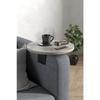 Side Table Adjustable Tray Decorative Modern Tray Sofa Table Walnut