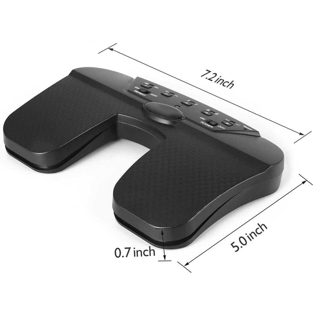 Wireless Page Turner Pedal Built In Rechargeable Battery Compatible with for Tablets Smartphones