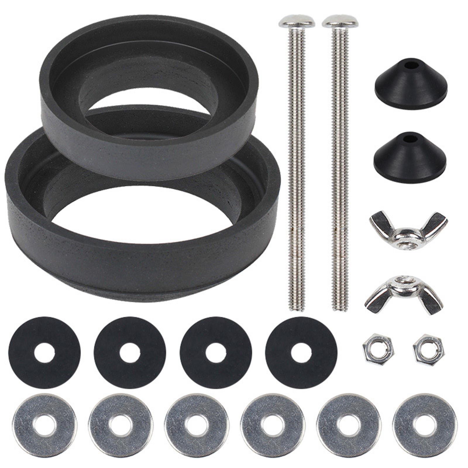 

Universals Toilet Seat Bolts Kits Waterproof Stainless Steel Toilet Seat Screw with Rubber Washer and Wing Nut Enduring