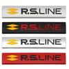 3d Metal Letters Logo RS Line Sticker Car Rear Trunk Badge Label For Car RS Line Emblem Decal Accessories