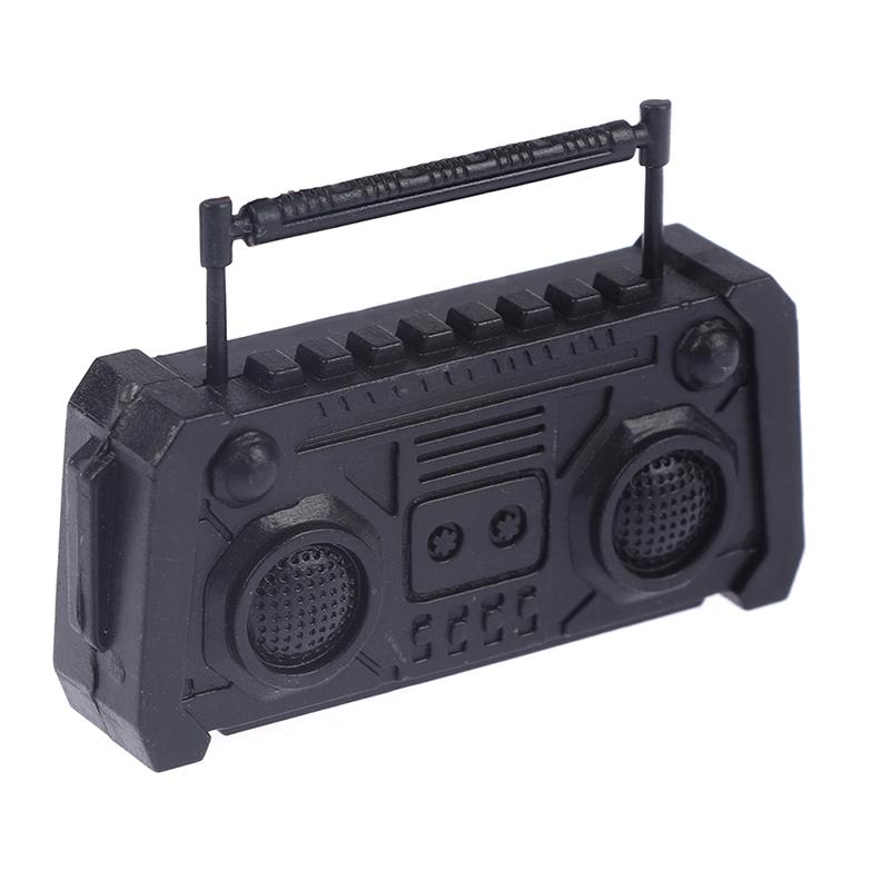 1/12 Dollhouse Miniature Radio Simulation Old-Fashion Retro Radio Model Mini Tape-recorder Doll House Furniture Accessories