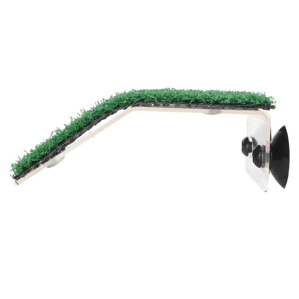 Simulation Grass Turtle Basking Platform Suction Cup Mount Turtle Ladder Ramp Small Turtles