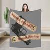 John McClane Christmas Die Hard Blanket Yippee Ki Yay Flannel Novelty Warm Throw Blankets for Bedspread Decoration Office