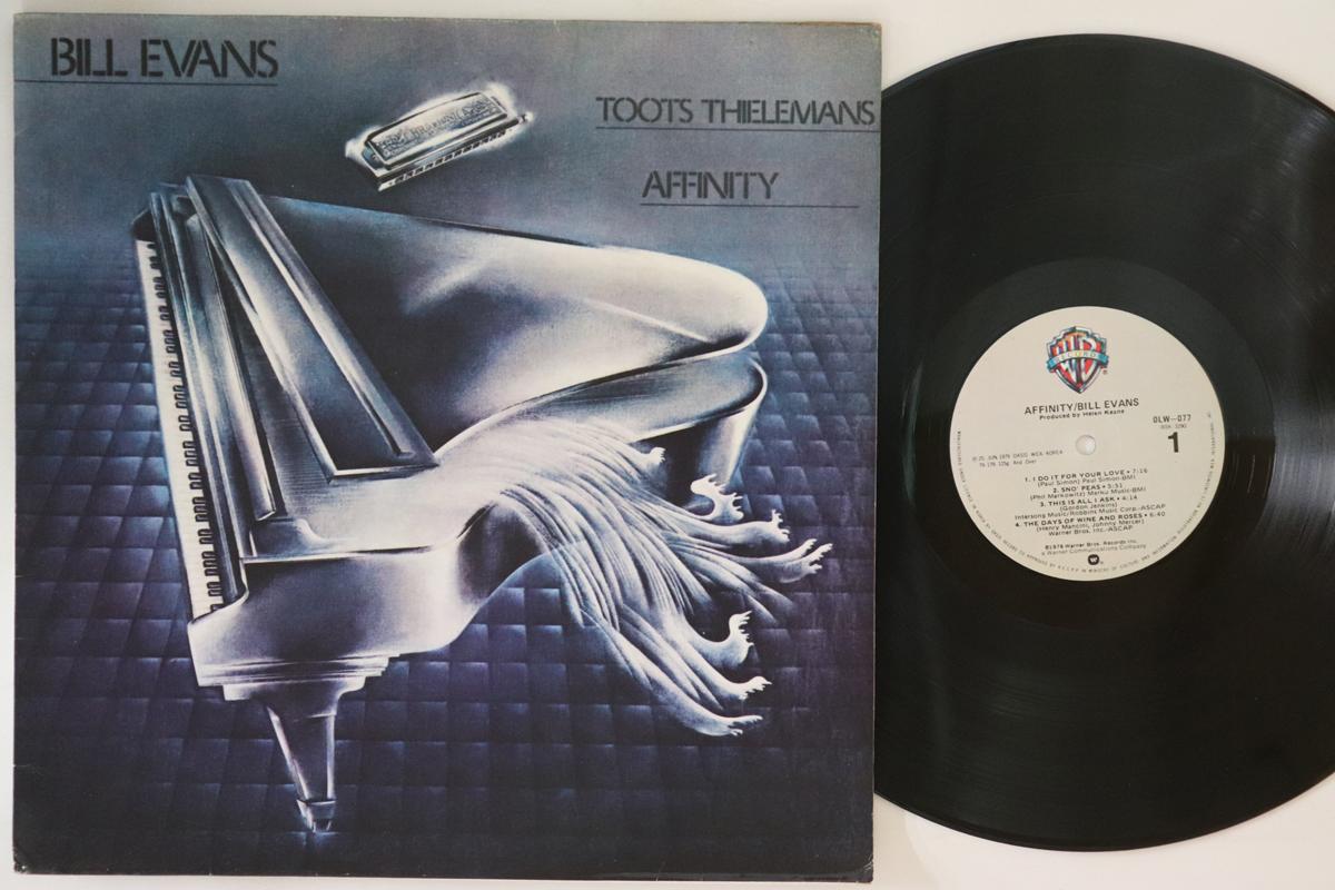

LP Record BILL EVANS Affinity OLW077 WARNER BROS. 1979 South Kore Jazz Used