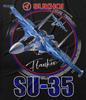 Russian Sukhoi Su-35 Super Flanker Fighter T-Shirt 100% Cotton O-Neck Summer Short Sleeve Casual Mens T-shirt Size S-3XL