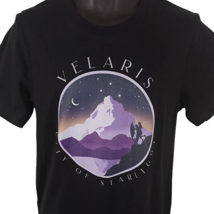 

Velaris T Shirt Mens Size Medium Black City Of Starlight ACOTAR Book Series XL