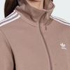Adidas Originals Casual Comfortable Soft Fashion Stand Collar Jacket Women Jacket Brown JD4604