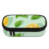 Pencil Pouch Large Capacity Smooth Zipper Durable Polyester Fabric with Mesh Pocket Removable Divider and Pen Slots for Students