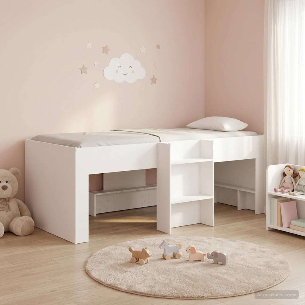 Kids Loft Bed 2 pcs White 193 x 96.1 x 68.5 cm