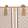 Tory Burch Tb T Monogram All Over Print Commuter Large Capacity Coated Canvas Tote Bag Women Tote Brown 81964-203