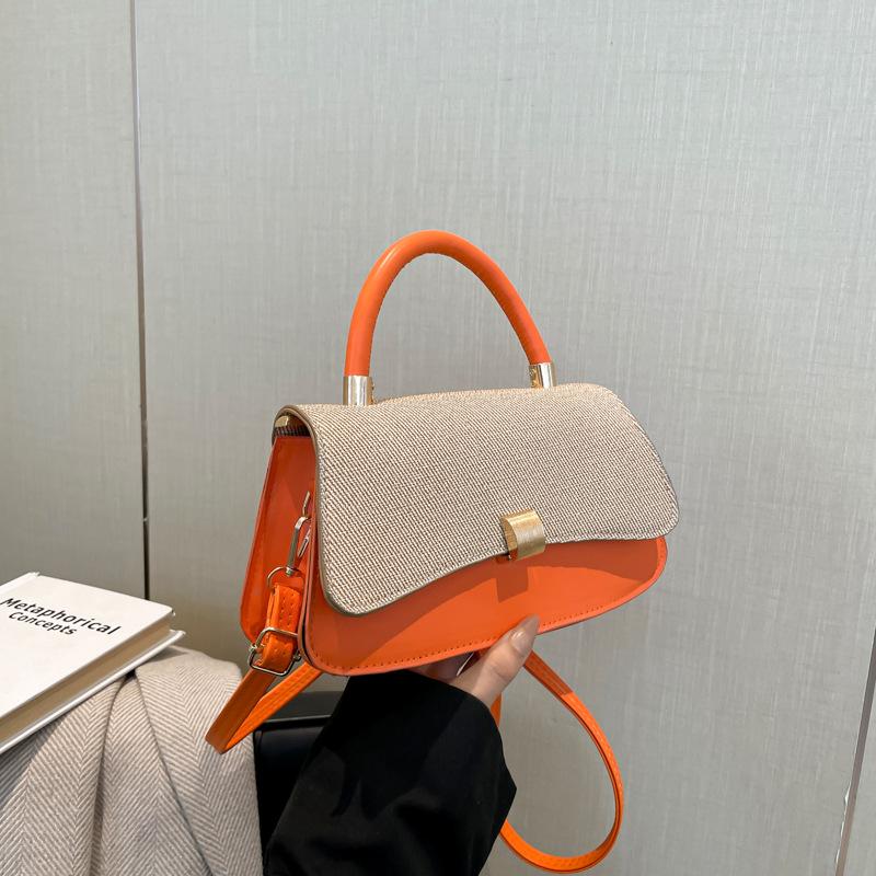 

Temperament Casual Shoulder Bag Trendy Large Capacity Commuter Bag Tote Bag Female Underarm Bag Crossbody Bags помаранчевий