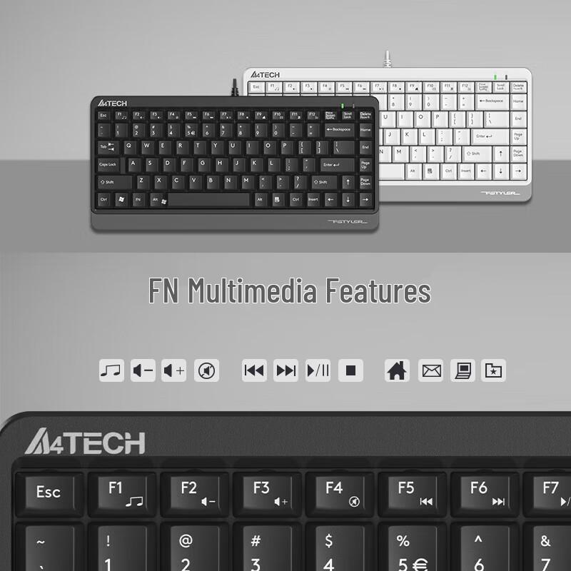 A4TECH FK11 86-Key Wired Mini Keyboard