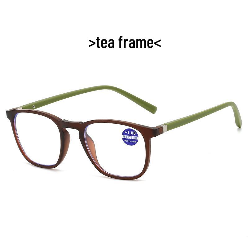 High-End TR90 Anti-Blue Light Glasses: Fashionable, Durable, HD Vision for Middle-Aged and Elderly Men and Women, Customizable for Myopia.