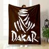 Couverture Imprimée Rallye Dakar Couverture de Chambre à Coucher pour Salon Canapé pause déjeuner Couverture Douce Confortable pour Festival d'un Ami Cadeau