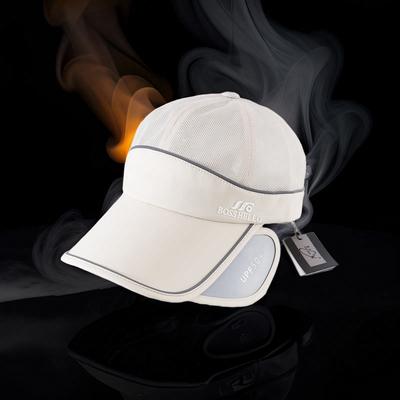 Baseball Cap Men's Summer Sunscreen Hat Women's New Enlarged Retractable Brim Outdoor Sports Cap Sun Cover Hat