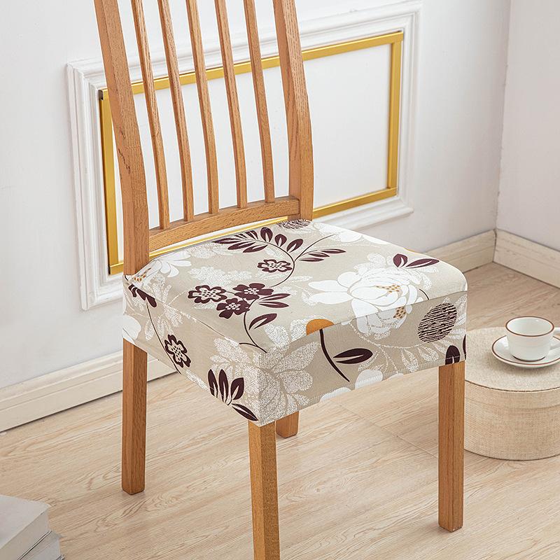 New Color Elastic Chair Cover Printed All-Inclusive Non-Slip Dining Chair Cushion Cover Home Hotel One-Piece Chair Cover