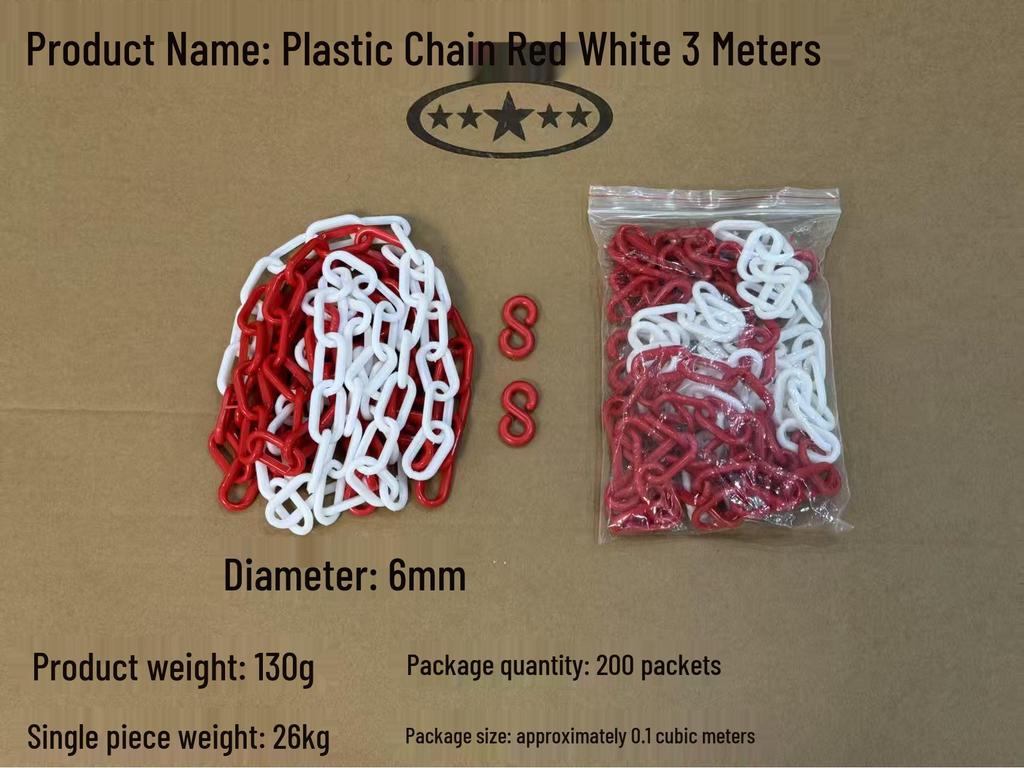 PU Plastic Reflective Chain Lane Divider Post, Red/White Anti-Collision Road Protection Post