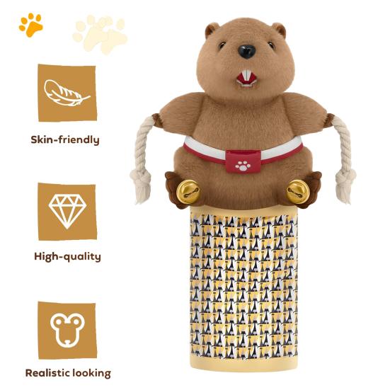 Cat Wrestling Glove Plush Wrestling Puppet Safe Stuffed Animal Cat Teaser Interactive Play Toy