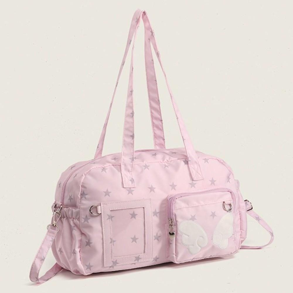 Large Capacity Lolita Handbag DIY Badge Display Transparent Shoulder Bag Leisure Activities