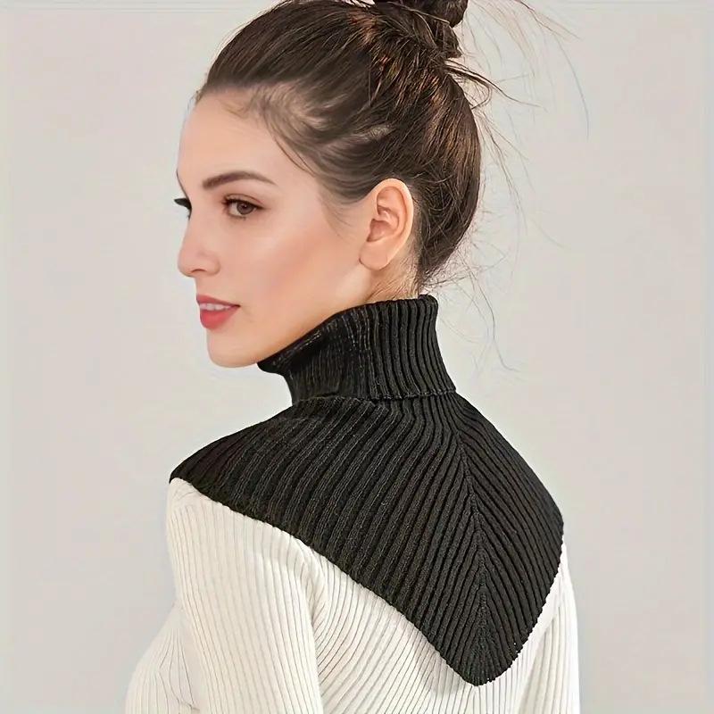 Men's and Women's Autumn and Winter Knitted Scarves High Necked Scarf Fake Collars Decorative Scarves