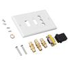 Multimedia Socket HD Multimedia Interface 3RCA VGA Coaxial Ethernet Wallboard Socket Coupler Type Connector