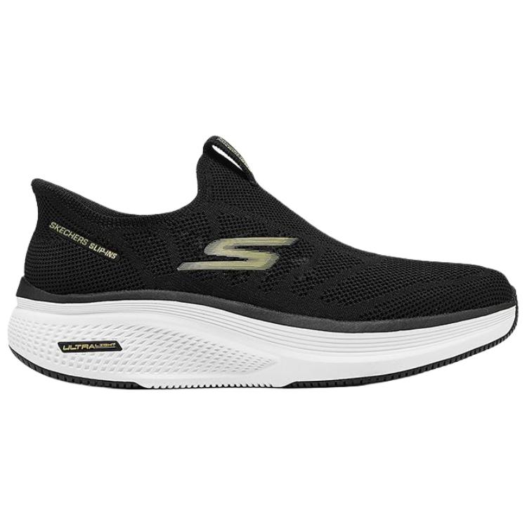 Skechers Slip-ins Men Black Gold Low Top Casual Shoes Versatile Comfortable 220857-BKGD