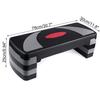4 Level PP & ABS Gray & Black Aerobic Exercise Step Stepper Riser Gym Heavy Duty  Cardio Fitness Bench New