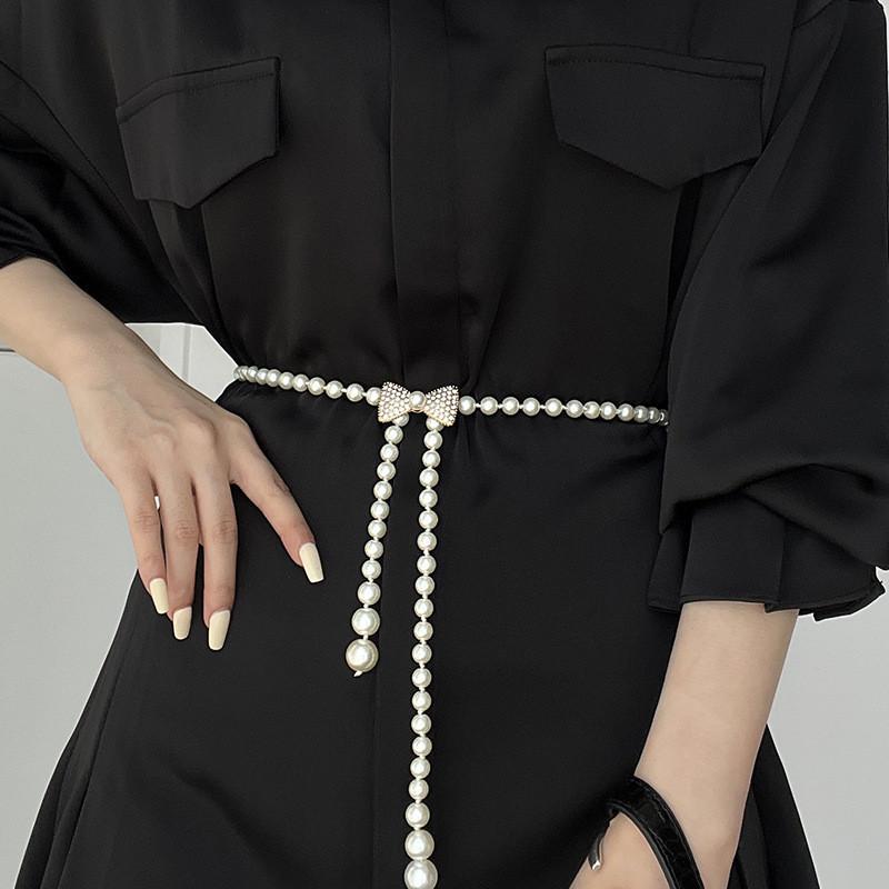 Sophisticated Waist Pearl Chain For Women With Elegant Designs And Details Rhinestone