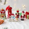 NUCHI Glass Christmas Ornaments: Santa, Snowman, Tree & Colored Balls Decorations