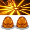 1/2Pcs LED Watermelon Wheel Lamps under Glow Side Lights Enhanced Visibility Safety Semi Truck Trailer Marker Lights