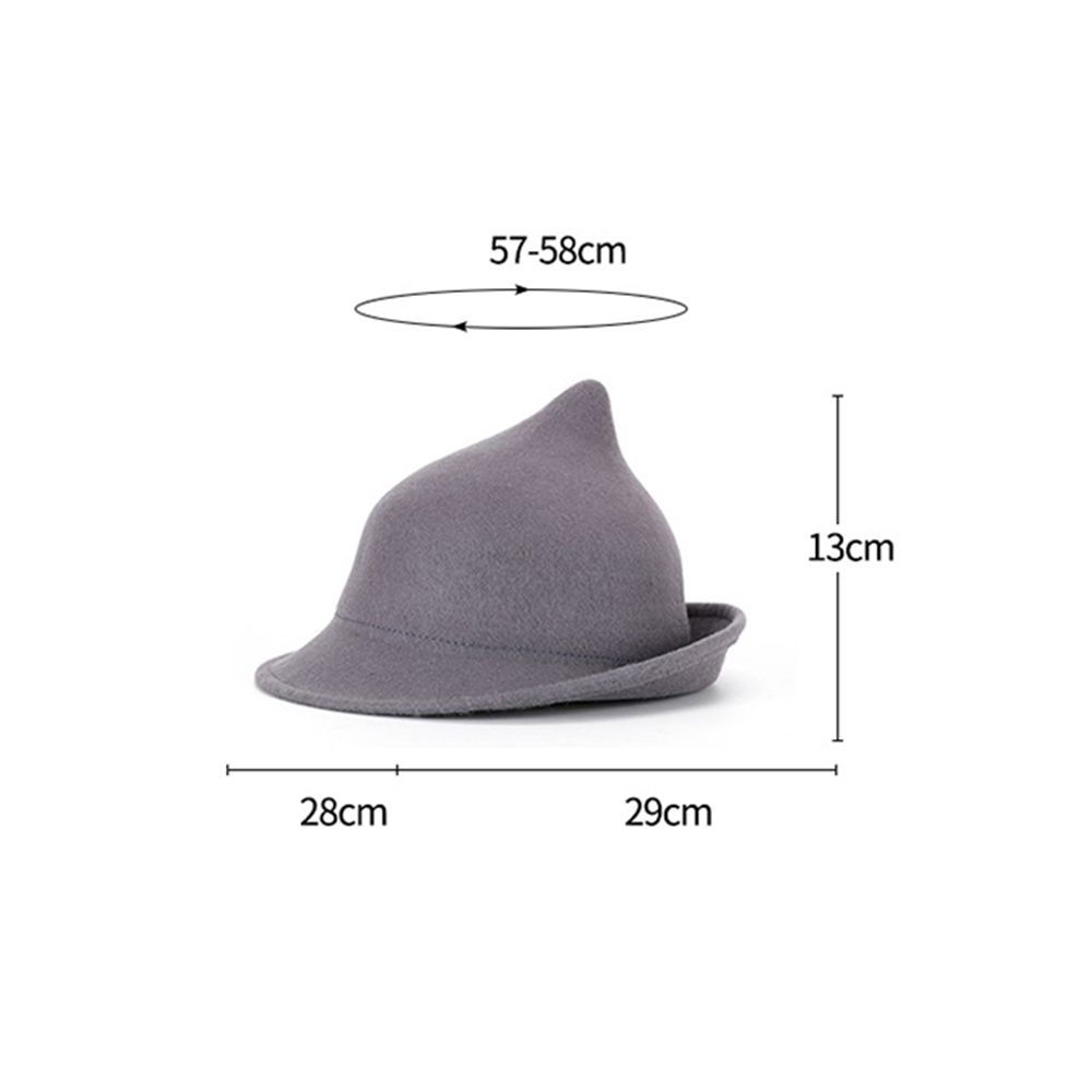 Wool Felt Wool Hat Pointed Top Magic Hat Gifts Felt Fedora Hat Stage Performance